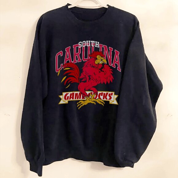 Vintage University of South Carolina Gamecocks Football Sweatshirt, NCAA Shirt - Picture 1 of 2